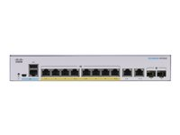 Cisco Business 350 Series CBS350-8P-E-2G - Kytkin - L3 - Hallinnoitu - 8 x 10/100/1000 (PoE+) + 2 x yhdistetty SFP - telineeseen asennettava - PoE+ (67 W) CBS350-8P-E-2G-EU