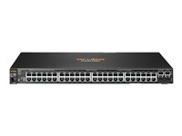 HPE Aruba 2530-48 - Kytkin - Hallinnoitu - 48 x 10/100 + 2 x Gigabit SFP + 2 x 10/100/1000 - työpöytä, telineeseen asennettava, seinään asennettava J9781A#ABB