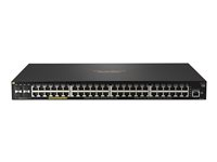 HPE Aruba 2930F 48G PoE+ 4SFP+ - Kytkin - L3 - Hallinnoitu - 48 x 10/100/1000 (PoE+) + 4 x 1 Gigabit / 10 Gigabit SFP+ (uplink) - telineeseen asennettava - PoE+ (740 W) JL558A#ABB